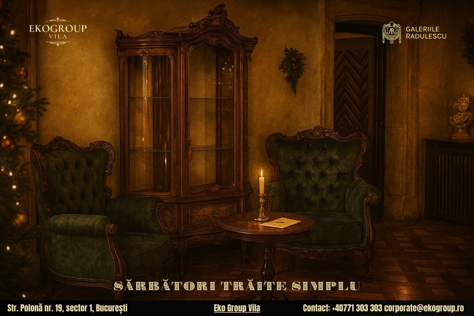 Crăciunul în România: o călătorie în atmosfera fermecătoare a anilor ’30 la Eko Group Vila